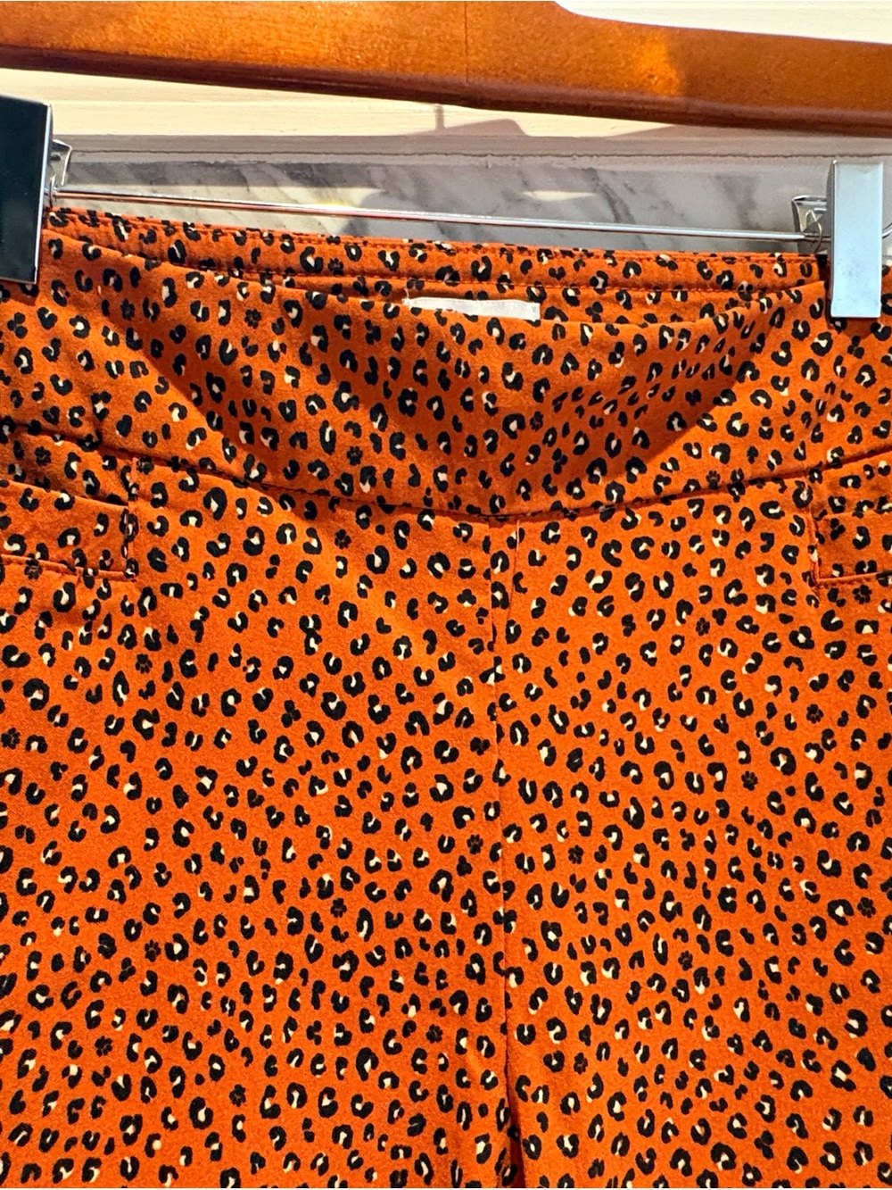 Kim Rogers Brown/Orange Cheetah Pants 8P